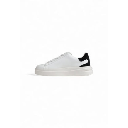 Black And White Polyethylene Low Top Sneakers
