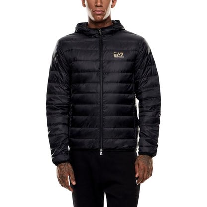 Bicolor Polyamide Full-Length Jacket