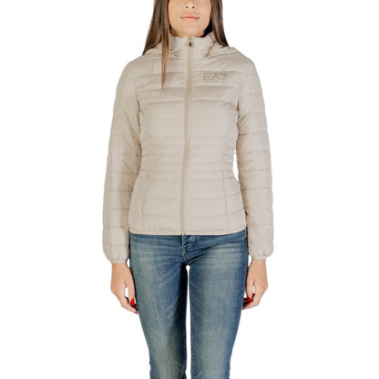 Beige Polyester Coat
