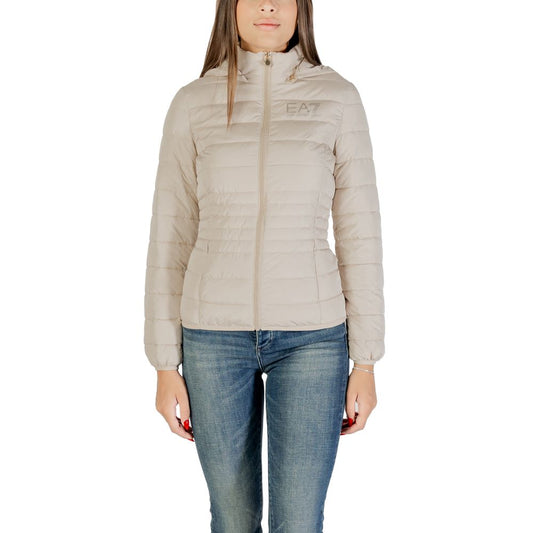 Beige Polyester Coat