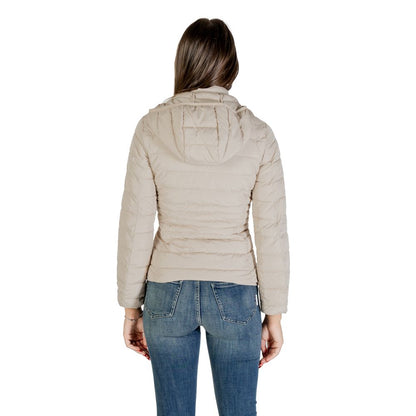 Beige Polyester Coat