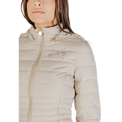 Beige Polyester Coat