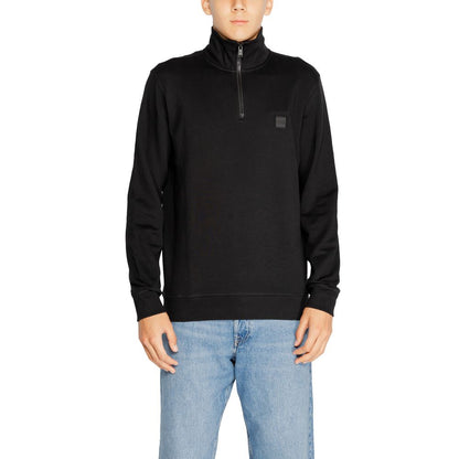 Black Cotton Sweatshirt