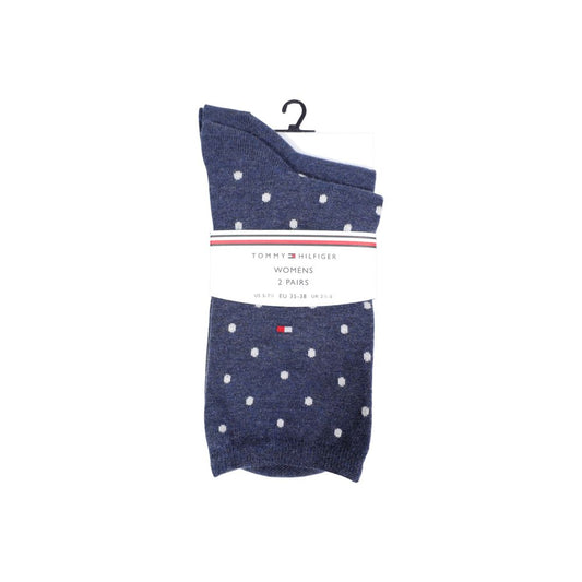 Blue Cotton Socks