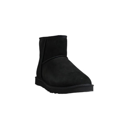 Black Suede Leather Ankle Boots
