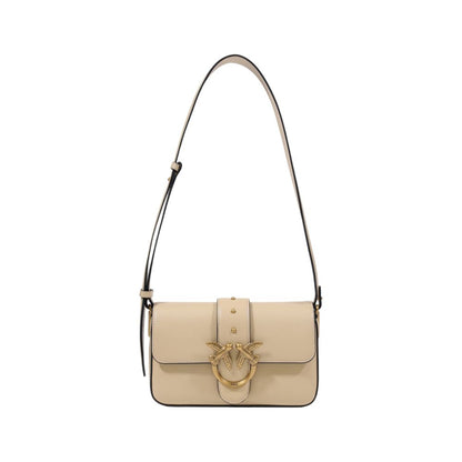 Gray Leather Handbag