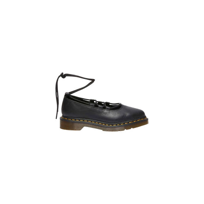 Black Leather Platform Pumps