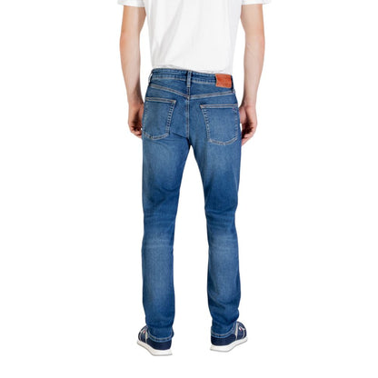 Blue Recycled Cotton Skinny Jeans