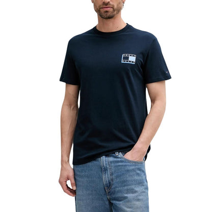 Blue Recycled Cotton T-Shirt