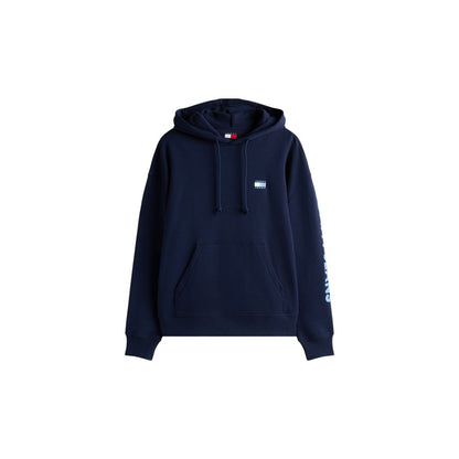 Blue Recycled Cotton Hoodie