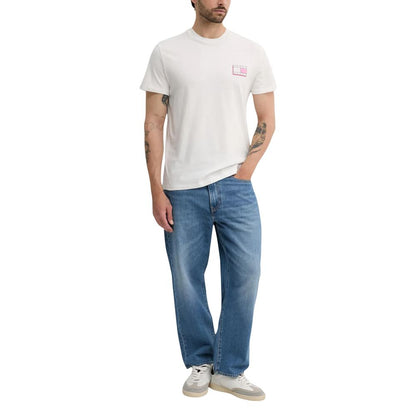 Cream Recycled Cotton T-Shirt