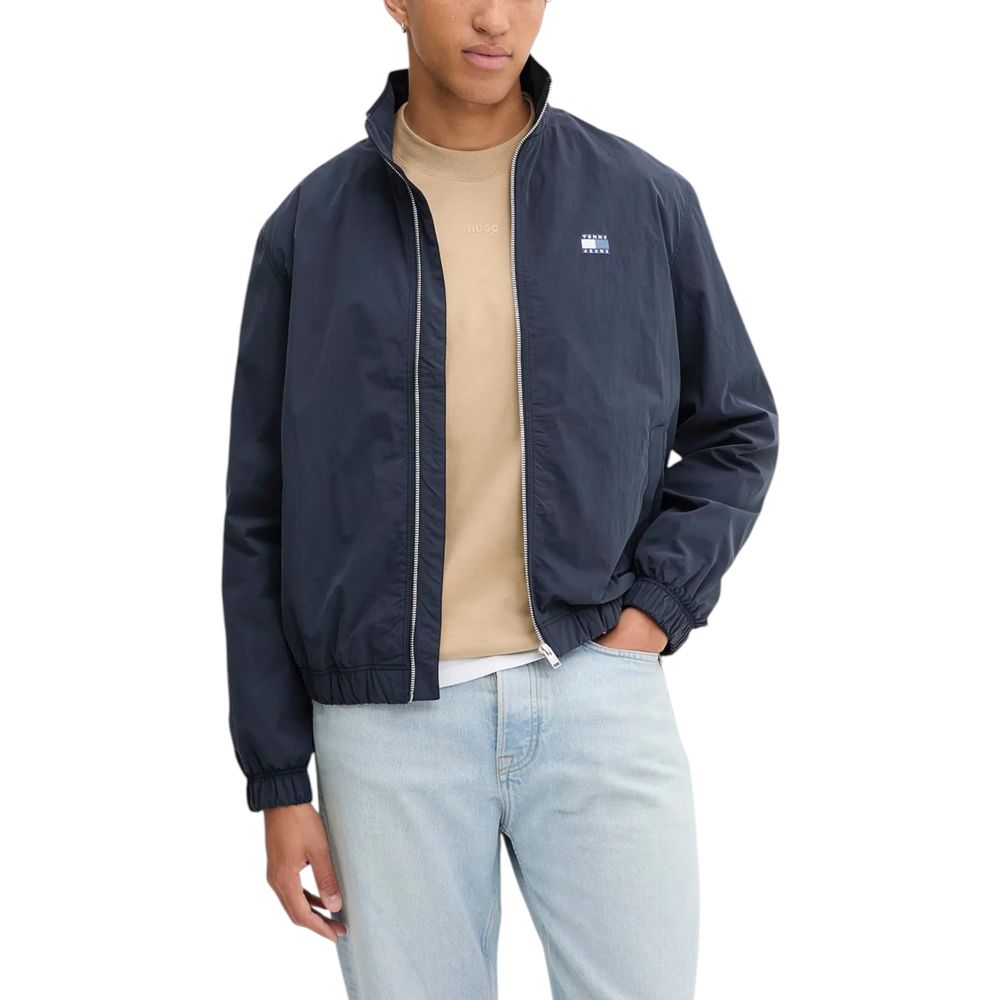 Blue Recycled Polyamide Bomber