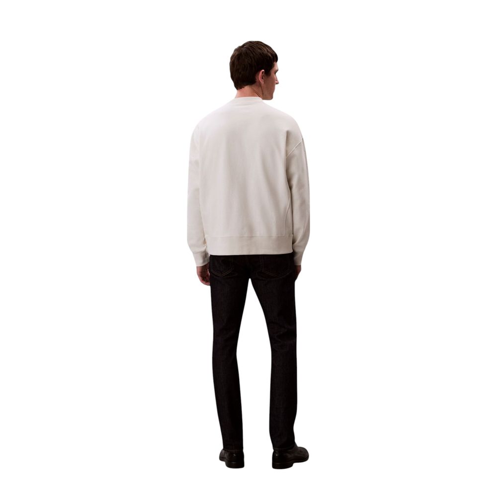 White Cotton Sweatshirt