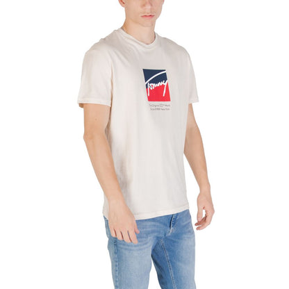 Beige Recycled Cotton T-Shirt
