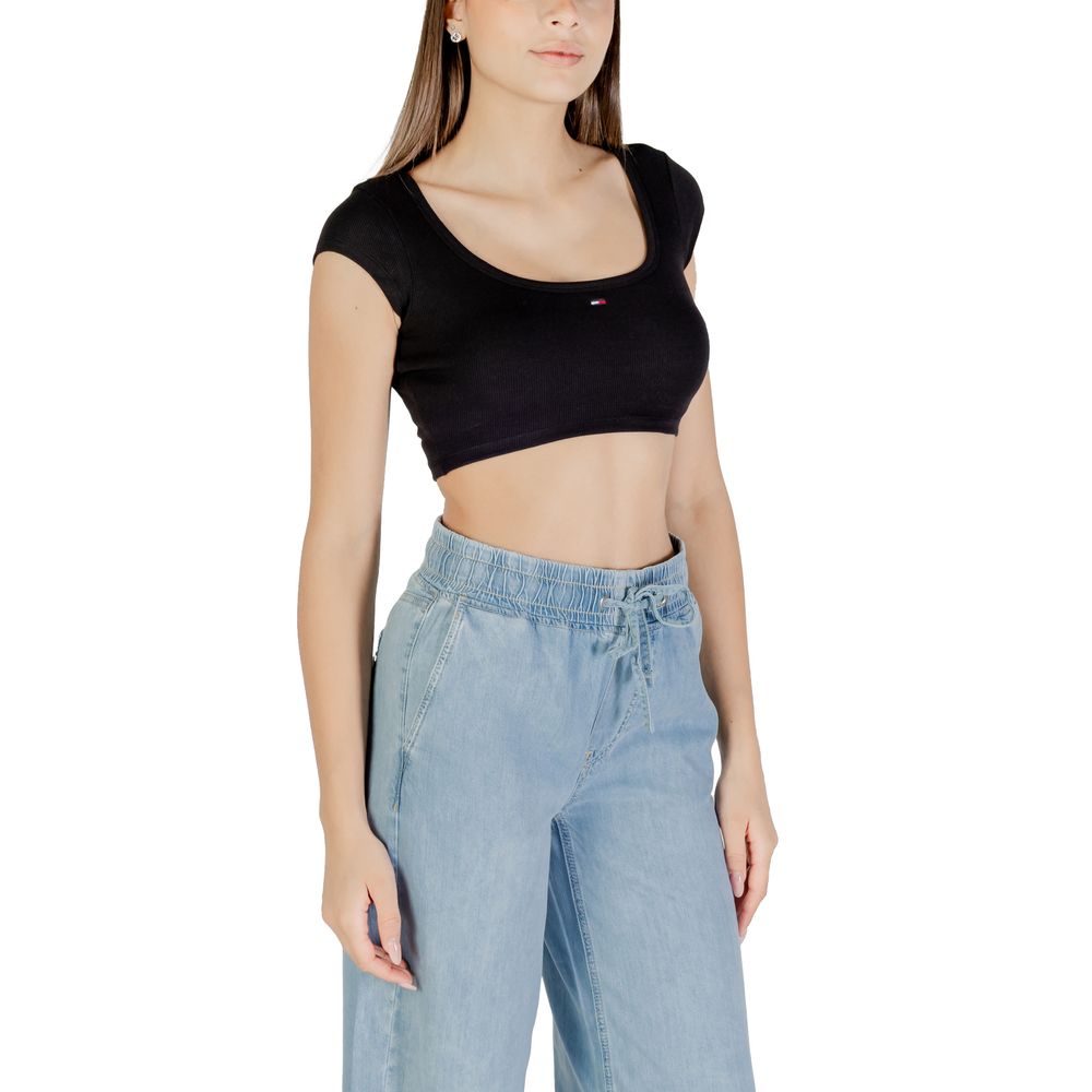 Black Cotton T-Shirt