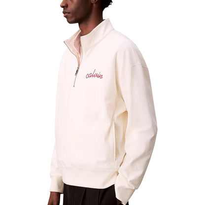 White Cotton Sweatshirt