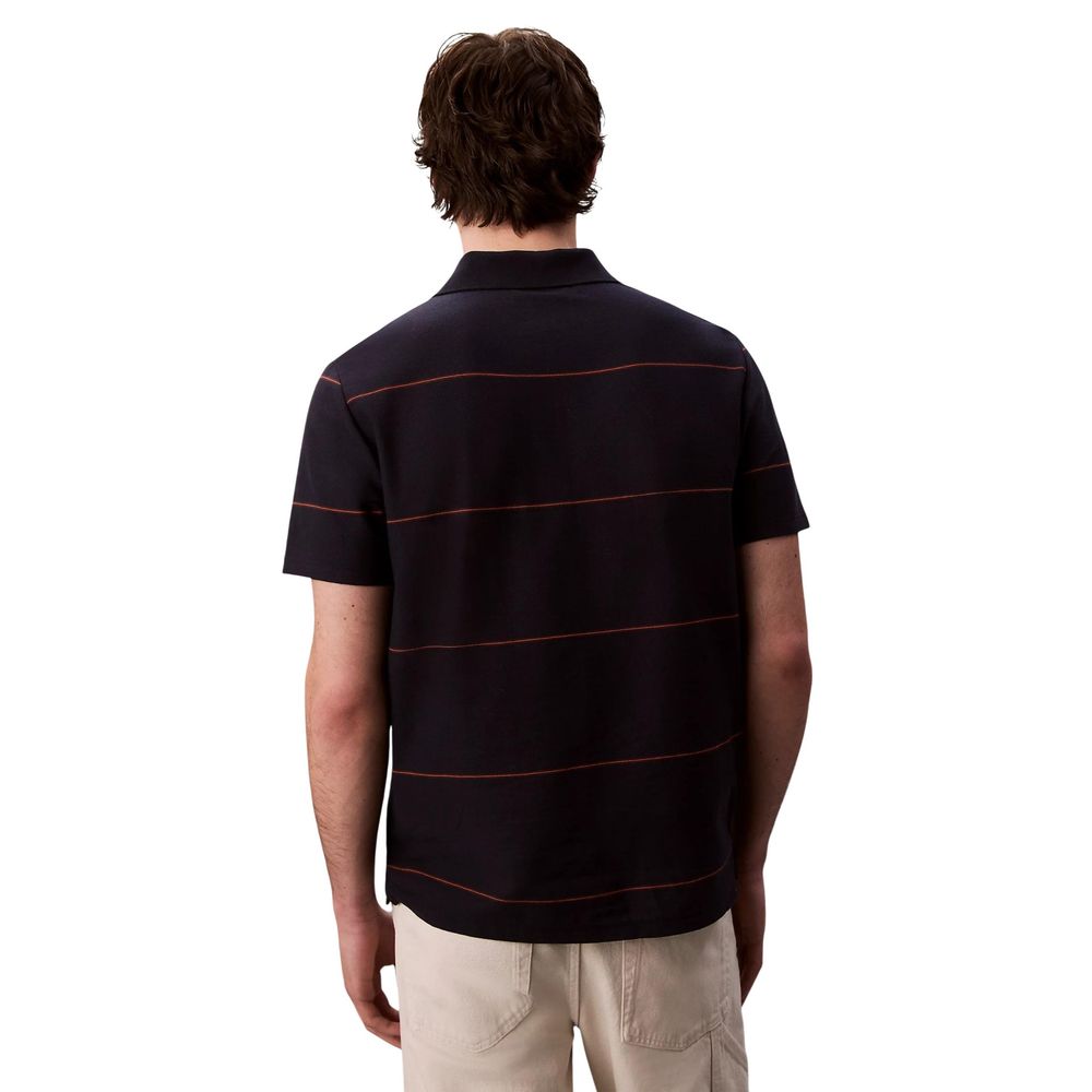 Blue Cotton Polo Shirt