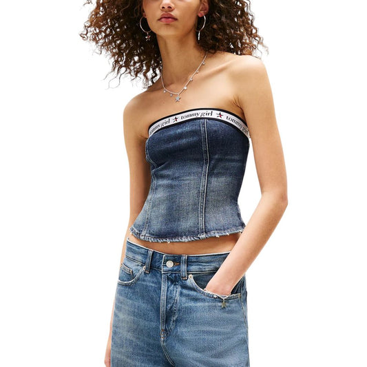 Blue Recycled Cotton Top