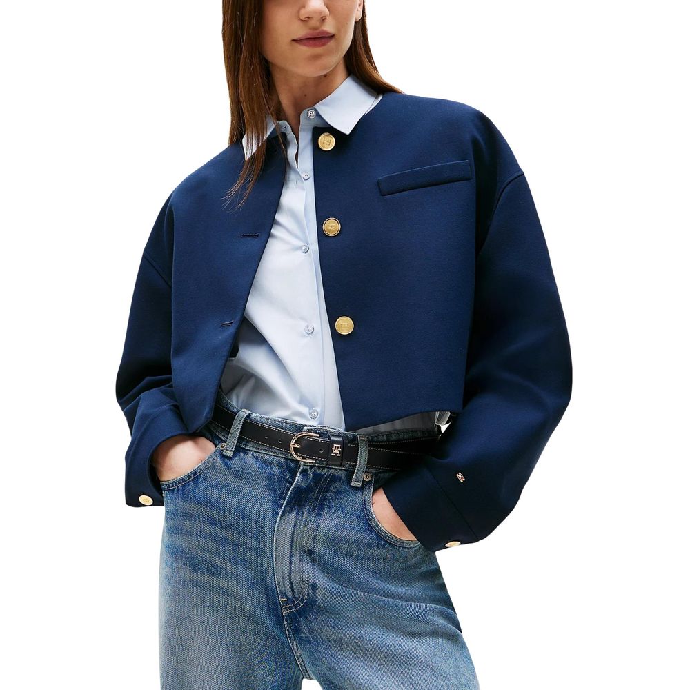 Blue Viscose Blazer