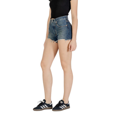 Blue Cotton Shorts