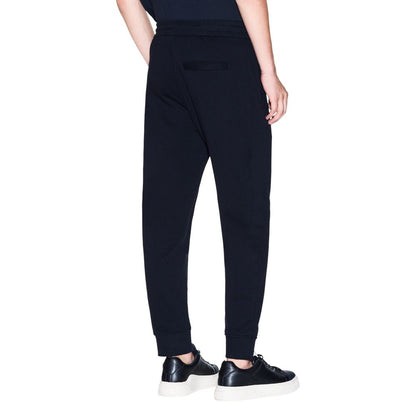 Blue Cotton Joggers (Workout Pants)