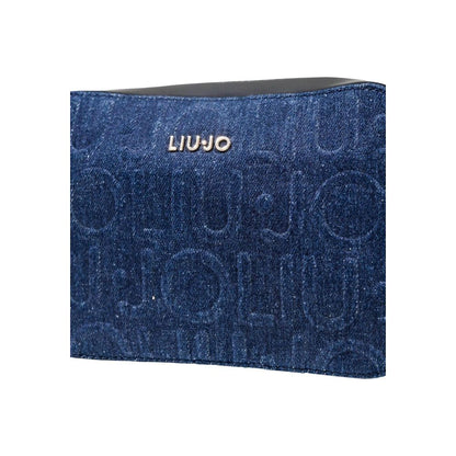 Blue Cotton Handbag
