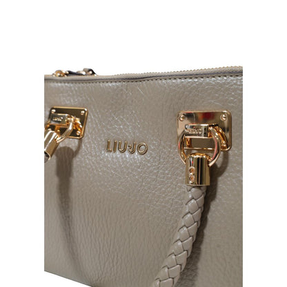 Beige Polyethylene Handbag