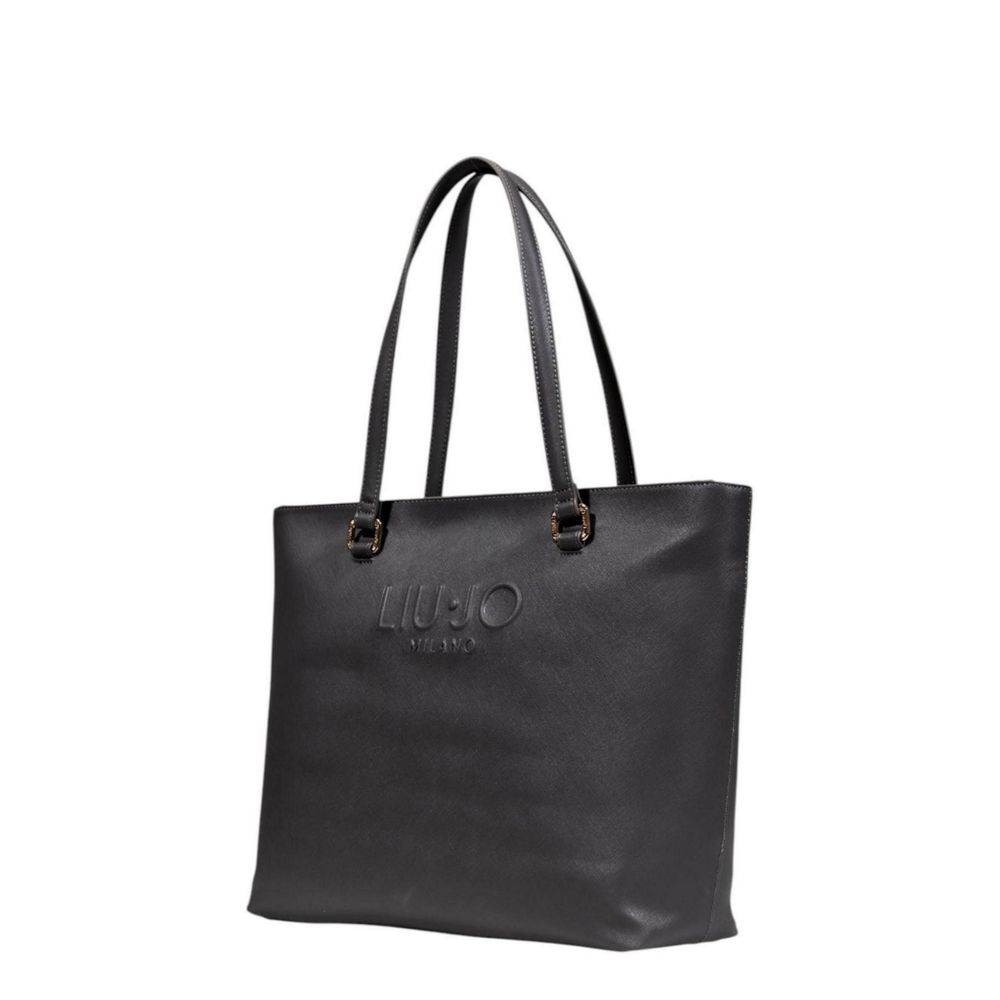 Gray Polyethylene Handbag