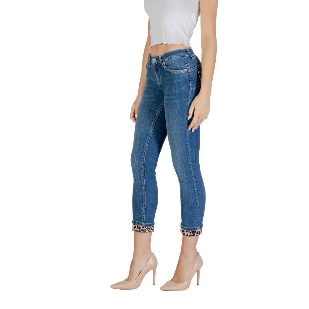 Blue Cotton Mom Jeans