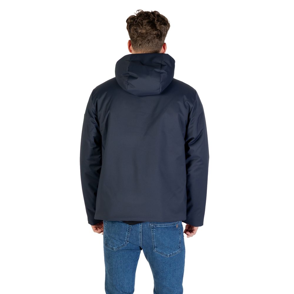 Blue Polyester Coat