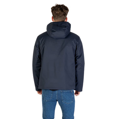 Blue Polyester Coat