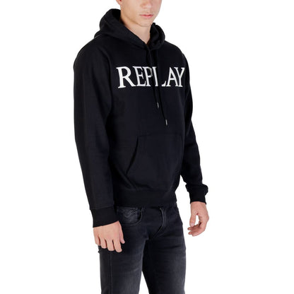 Black Cotton Hoodie