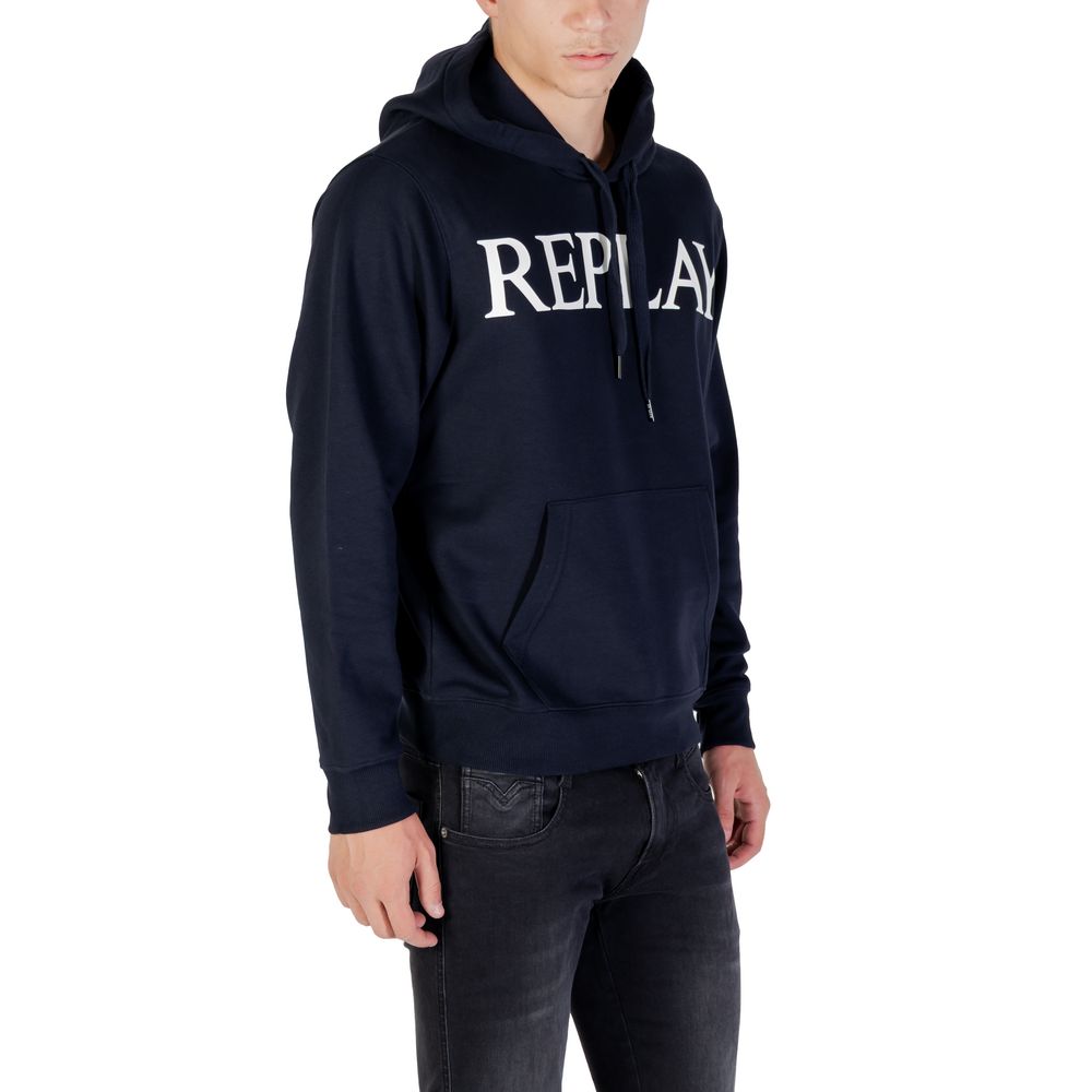 Blue Cotton Hoodie