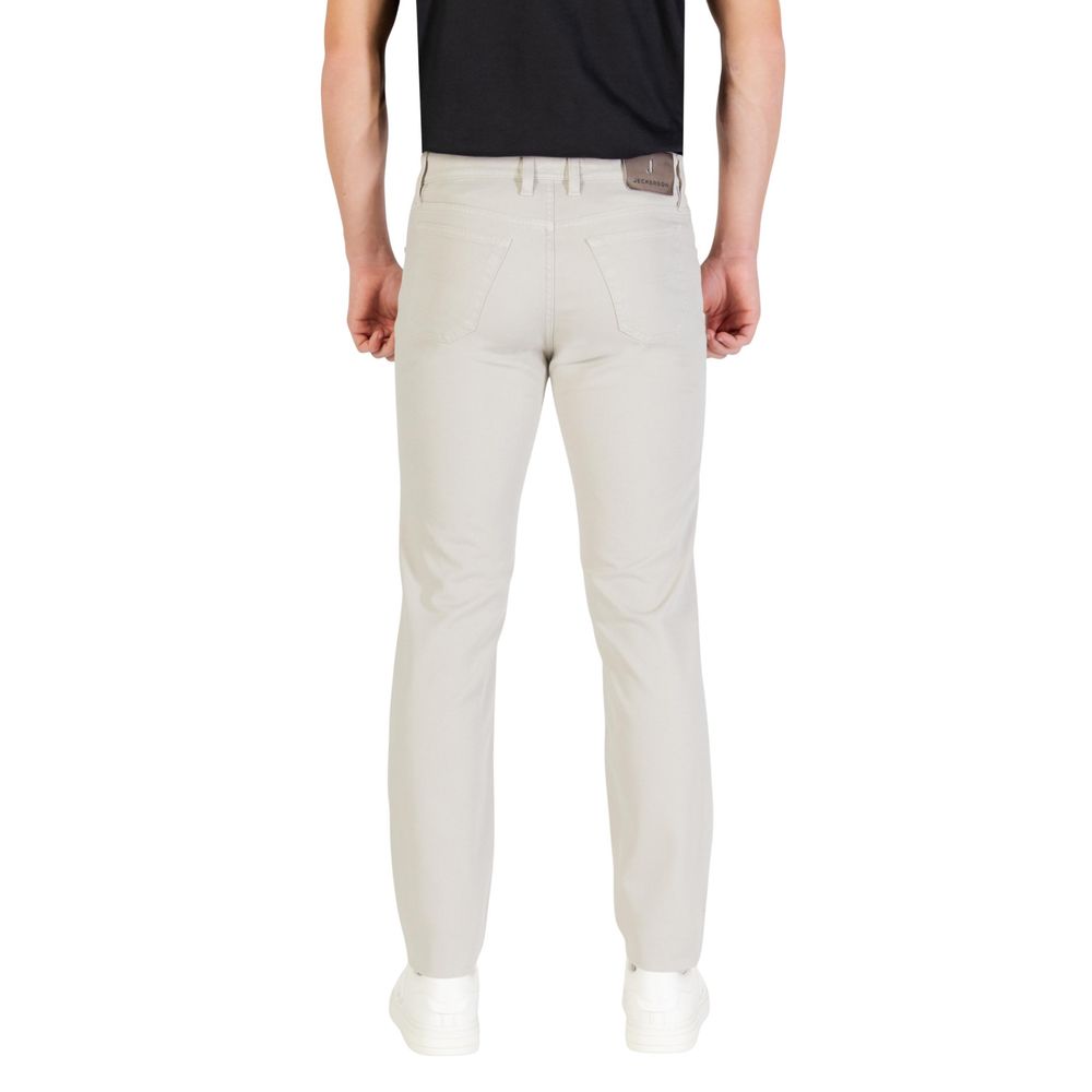 Gray Cotton Skinny Jeans