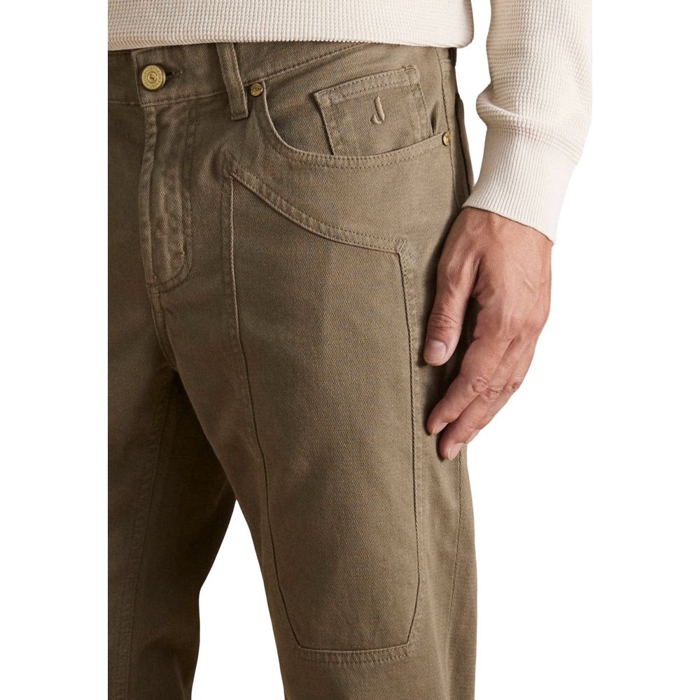 Green Cotton Skinny Jeans