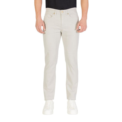 Gray Cotton Skinny Jeans