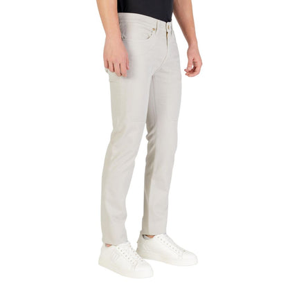 Gray Cotton Skinny Jeans