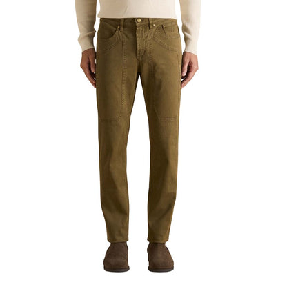 Brown Cotton Skinny Jeans