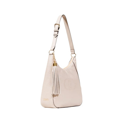Beige Artificial Leather Handbag