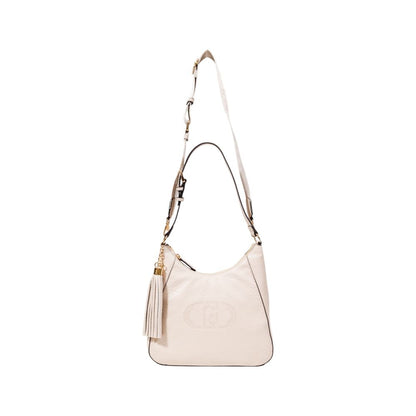 Beige Artificial Leather Handbag
