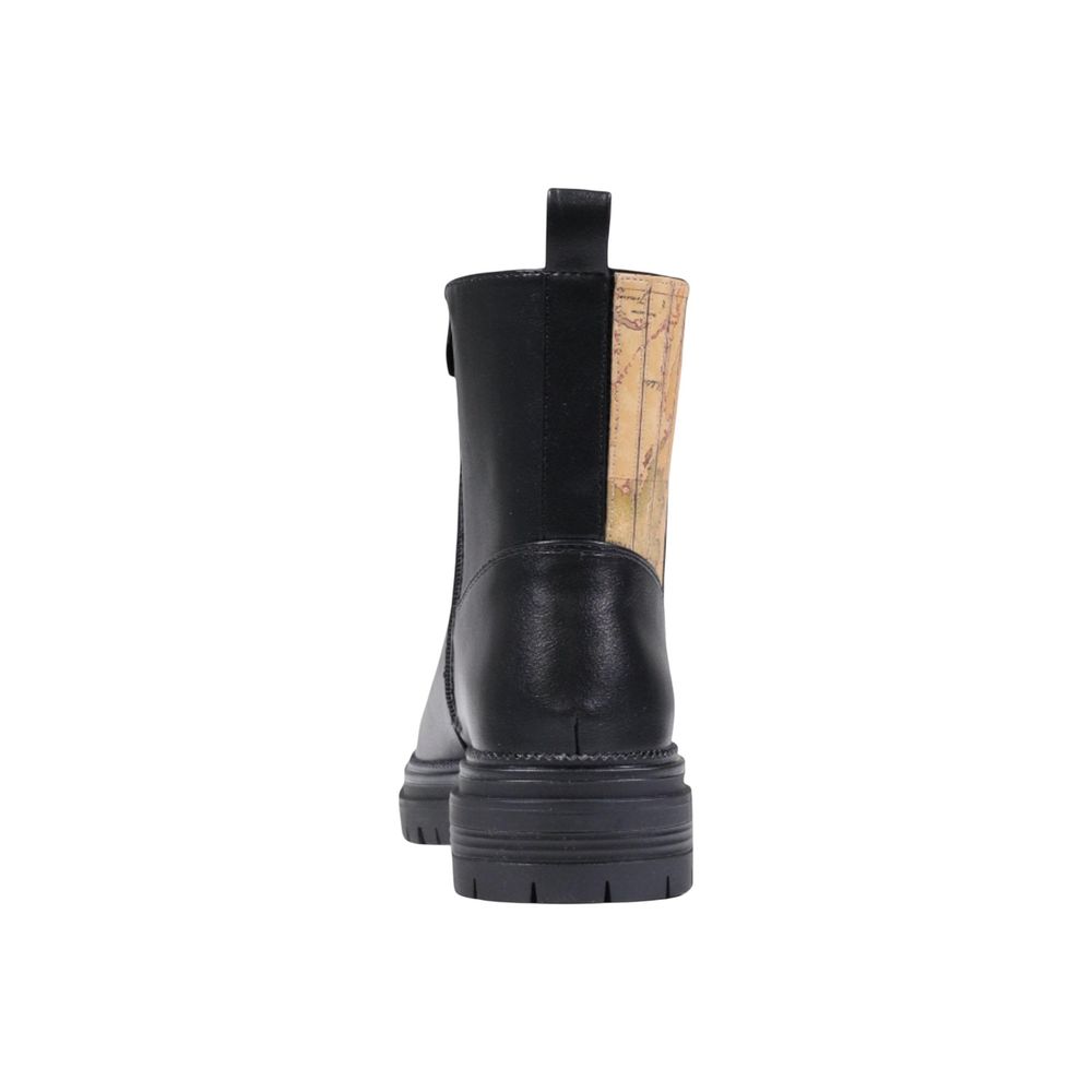 Black Polyethylene Ankle Boots