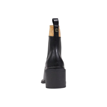 Black Polyethylene Ankle Boots