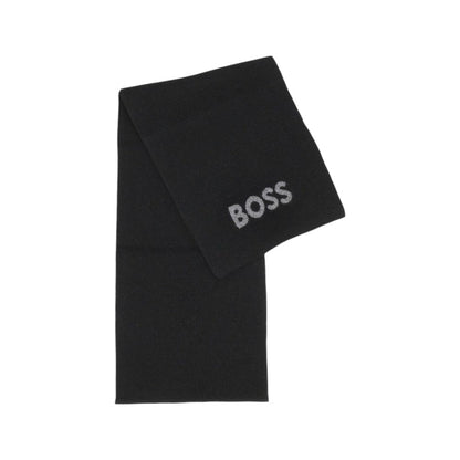 Black Polyacrylic Scarf