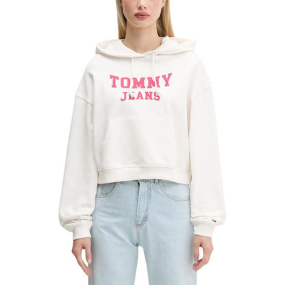 Cream Recycled Cotton Hoodie