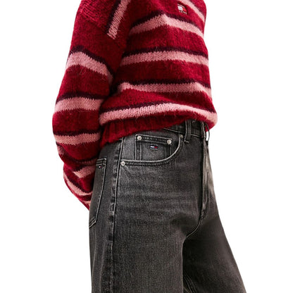 Black Recycled Cotton Mom Jeans