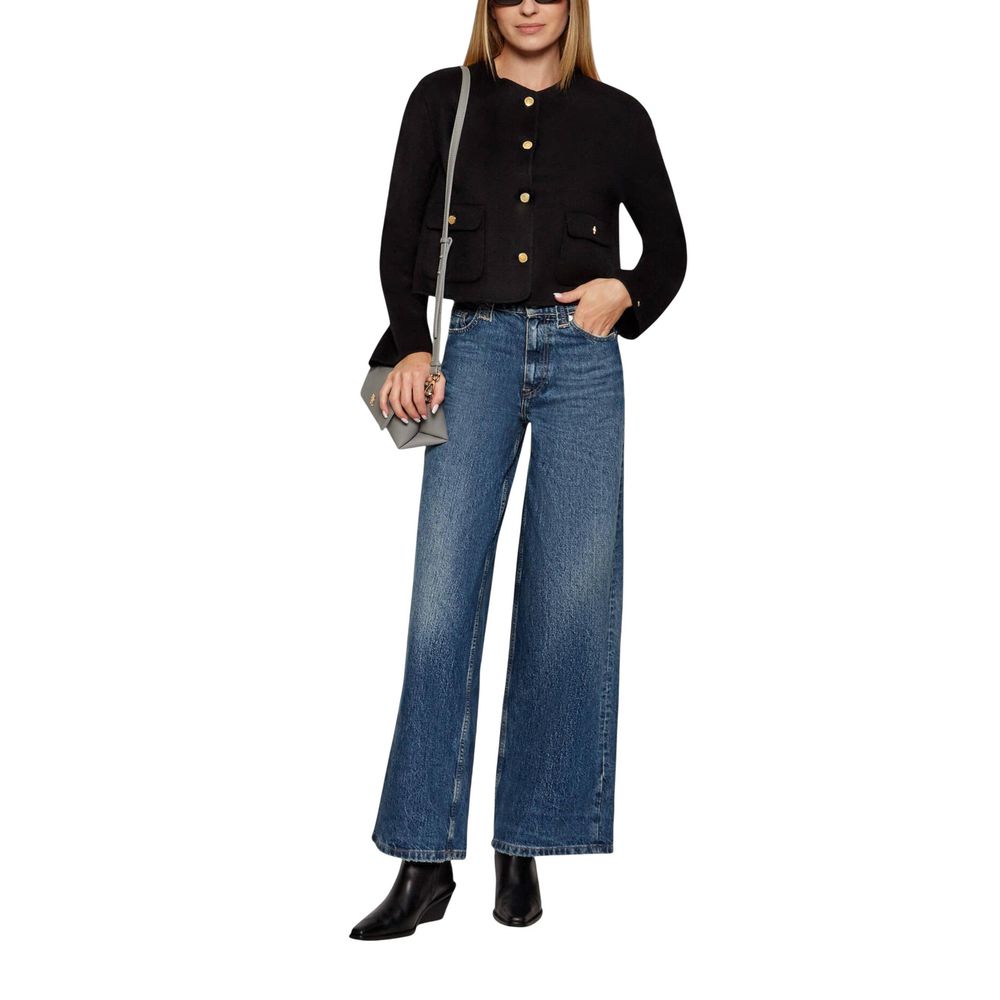 Blue Recycled Cotton Relaxed Fit Jeans