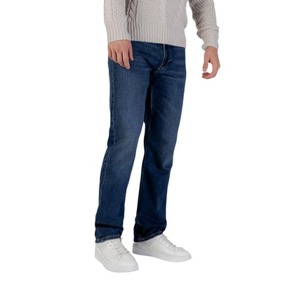 Black Cotton Relaxed Fit Jeans