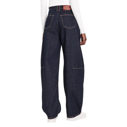 Blue Cotton Mom Jeans