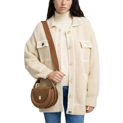 Brown Polyethylene Handbag