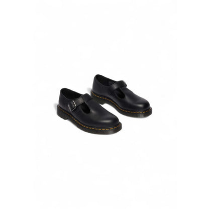 Black Leather Platform Pumps